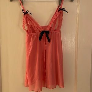 Pink Peek-a-boo Babydoll Nightie